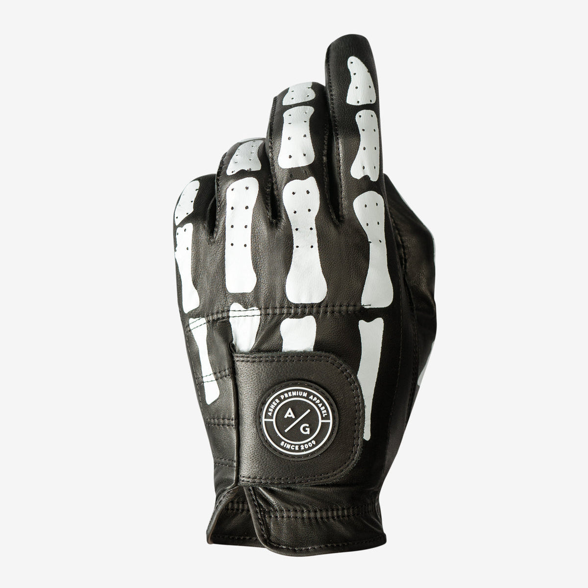 ASHER GOLF - Premium Collection Golf Glove (Black DeathGrip)