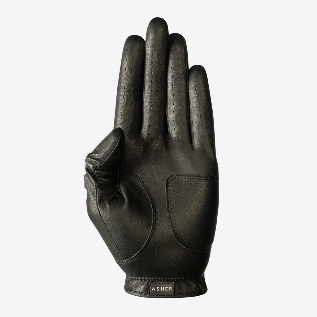 ASHER GOLF - Premium Collection Golf Glove (Black DeathGrip)