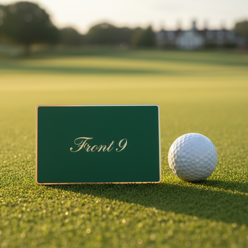 Text should only say Front 9