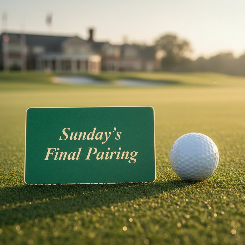 Text should say Sunday's Final Pairing