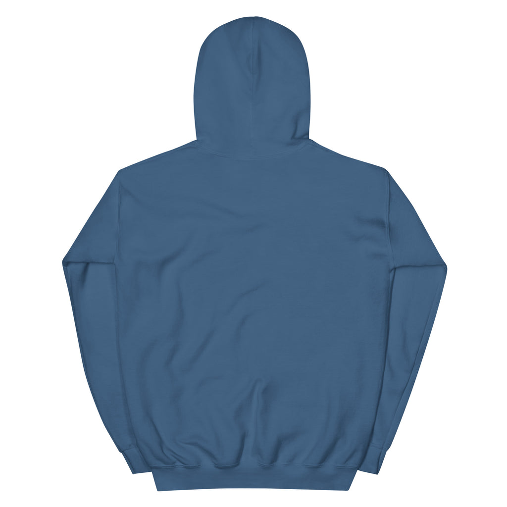Blue hoodie on a white background
