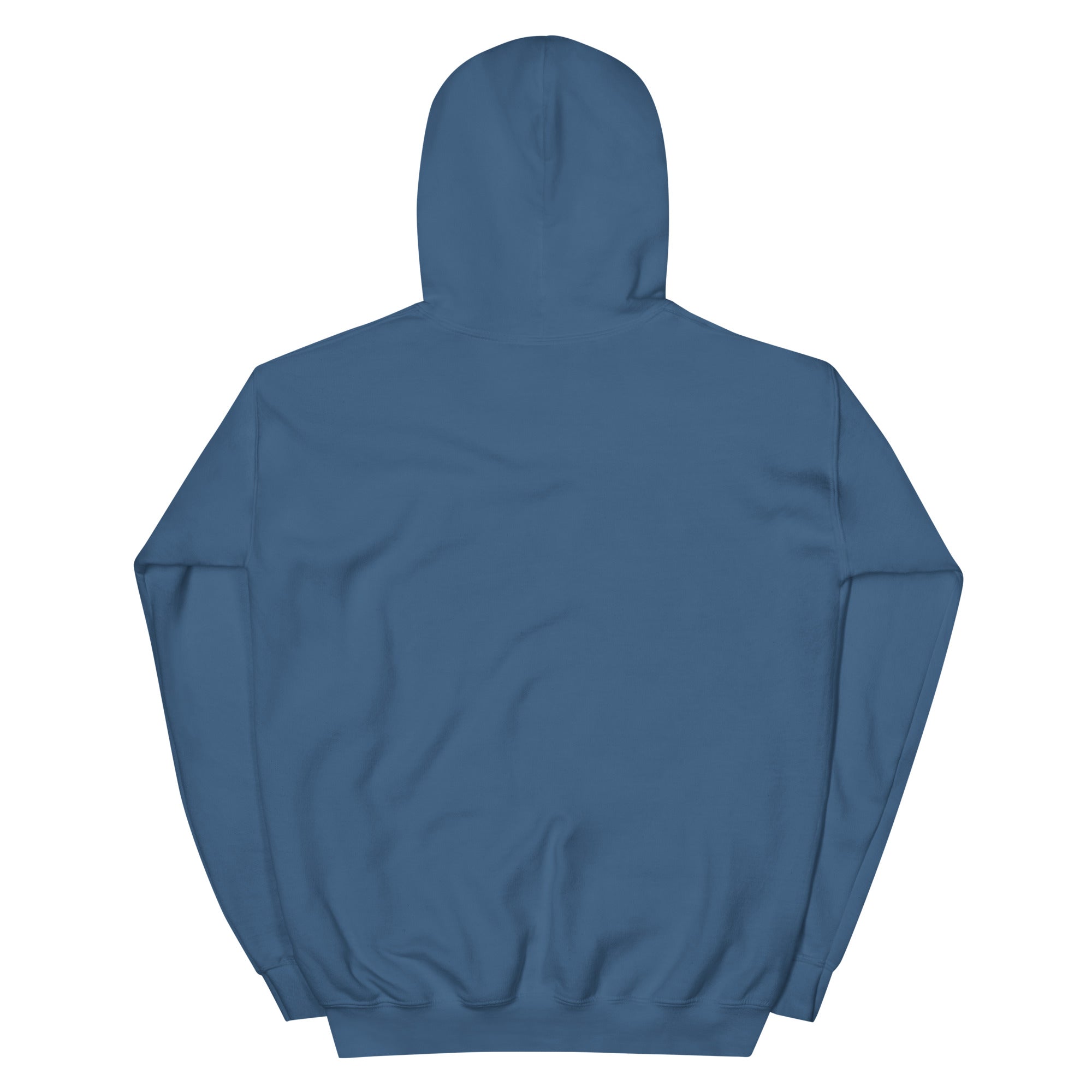 Blue hoodie on a white background
